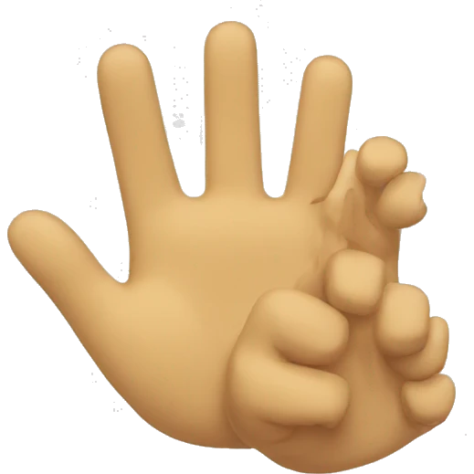A high five emoji