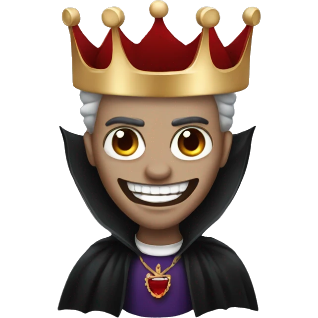 Vampire with crown emoji