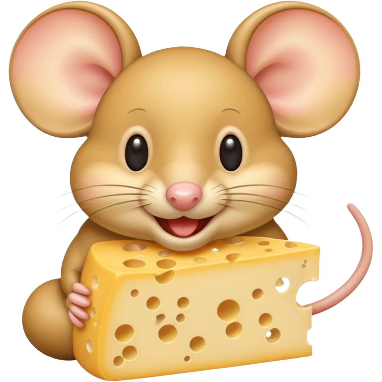 emoji di un topo che mangia il formaggio emoji