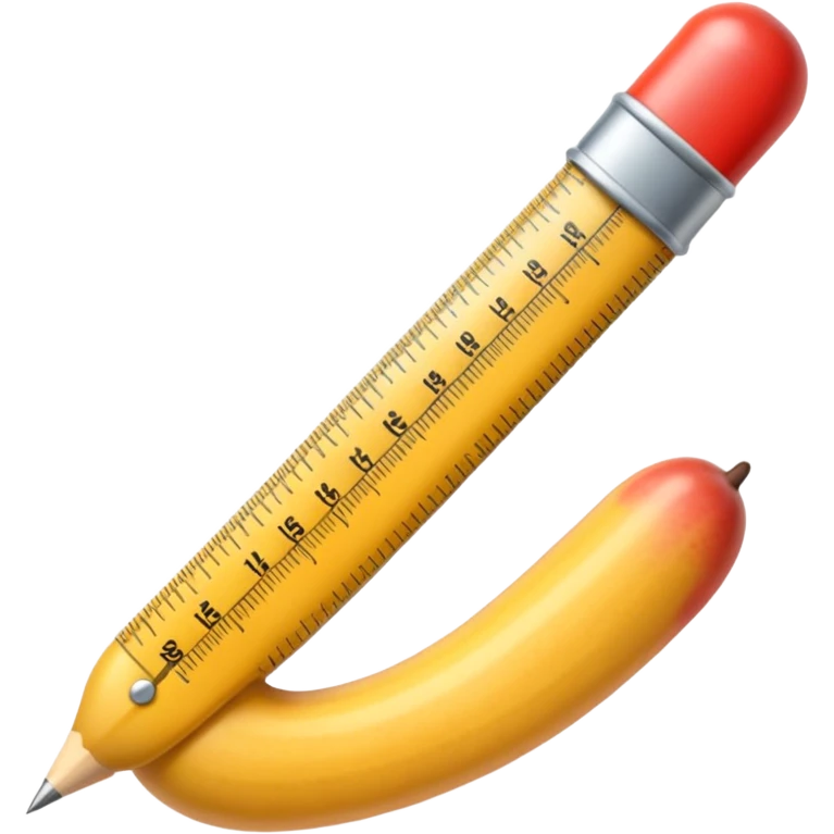 penis with ruler markings emoji