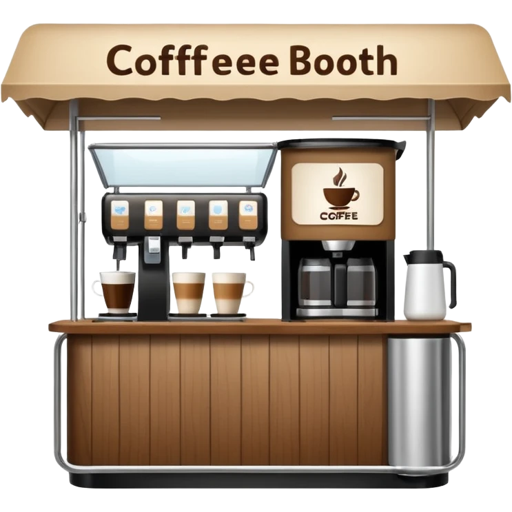 pop up coffee booth emoji