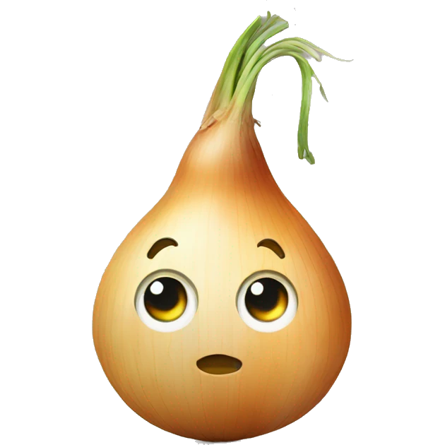 Onion with hat emoji