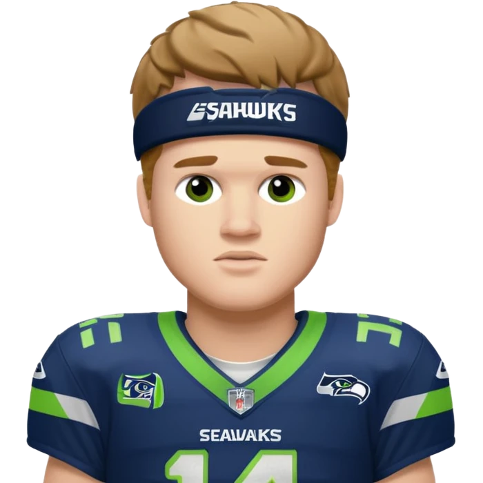 SAm Darnold in Seahawks uniform emoji