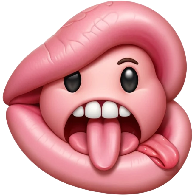 a tongue only (no head, no face, only a tongue) emoji