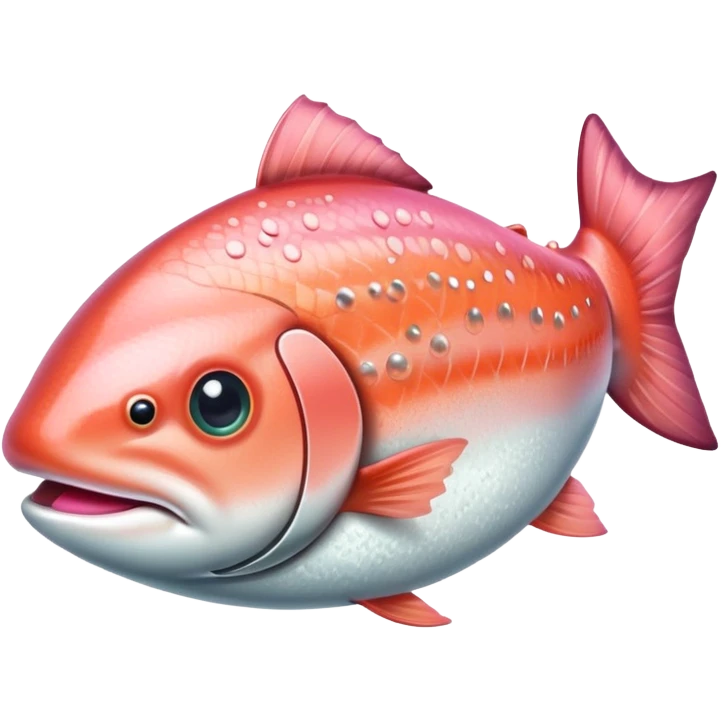 Salmon with a monocle  emoji