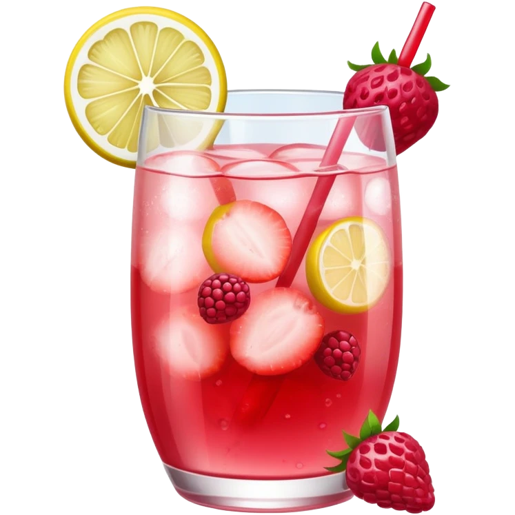 Limonade with red fruits emoji