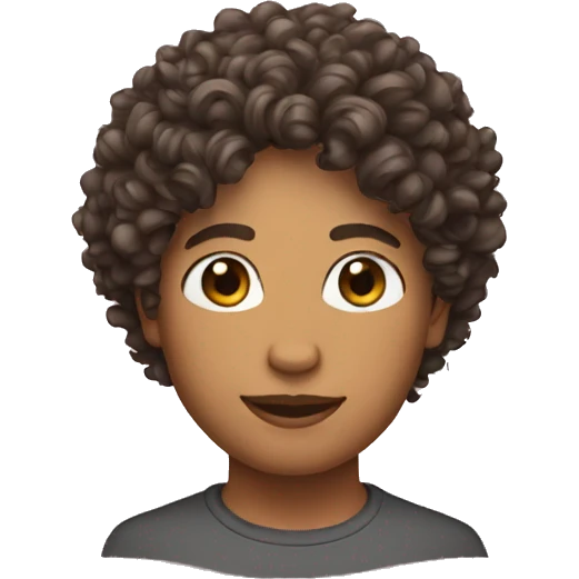 Curly hair emoji