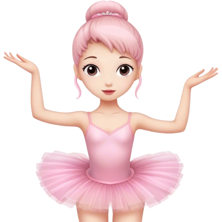 Ballerina in pink tutu emoji