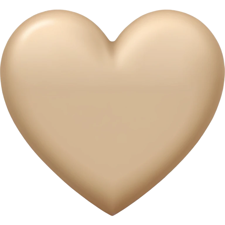 Beige heart  emoji