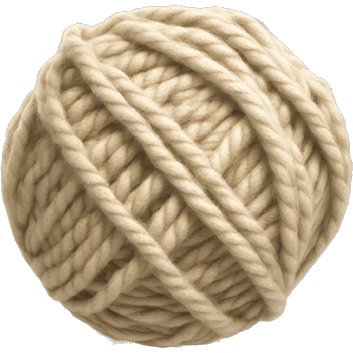 beige ball of yarn emoji
