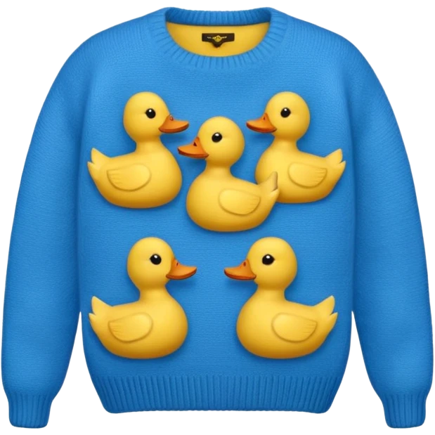 sweater with ducks emoji