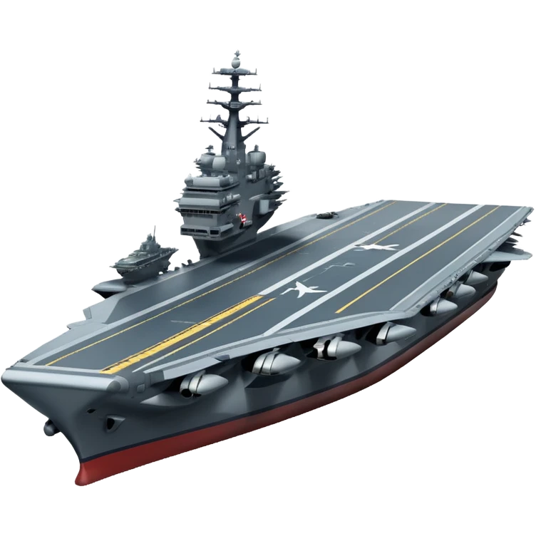 an aircraft carrier with fighter jets emoji