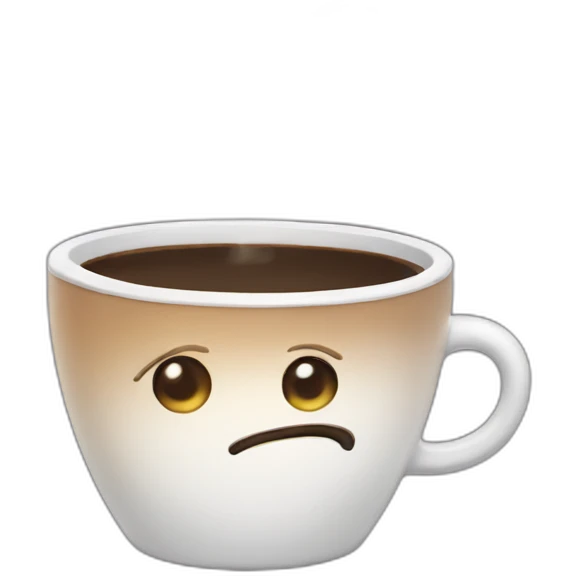 Coffee saying quit emoji