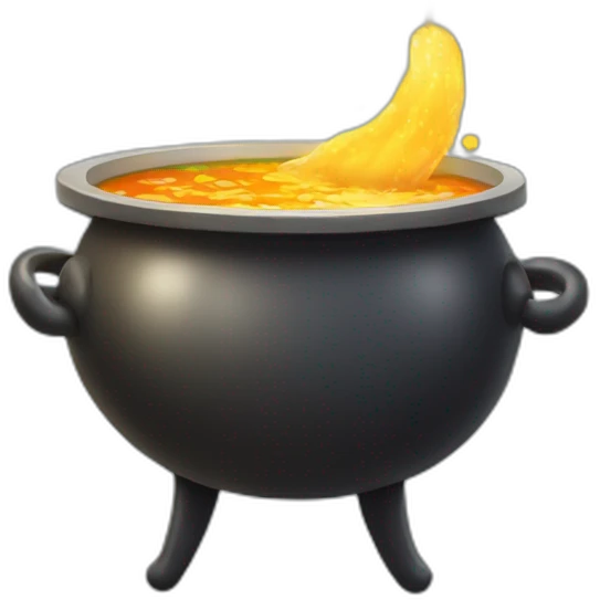 soup-cauldron-with-sparkles-coming-out-festivity emoji