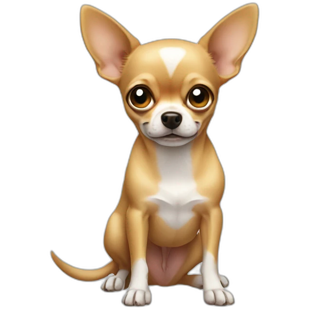 chihuahua dog with three eyes emoji