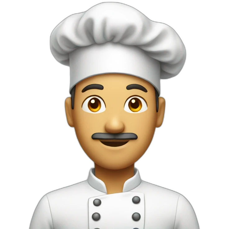A chef with a chef hat emoji