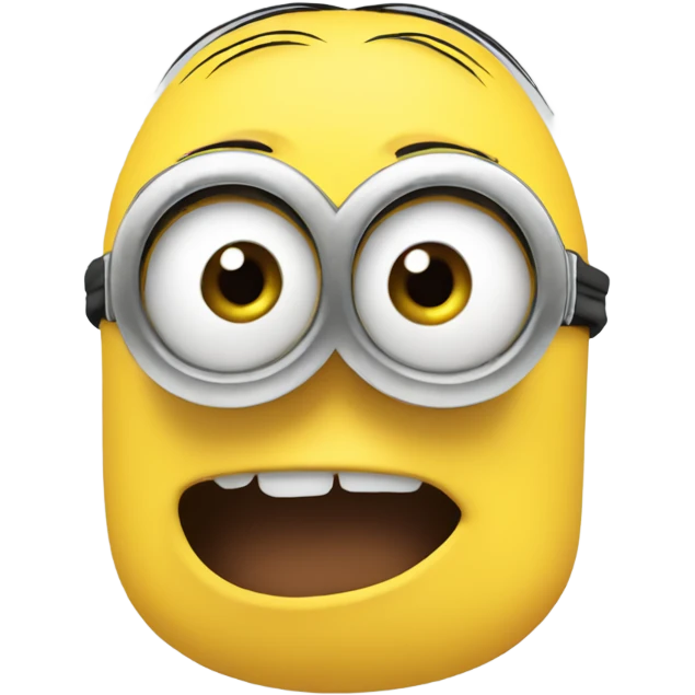 Minion blushing emoji