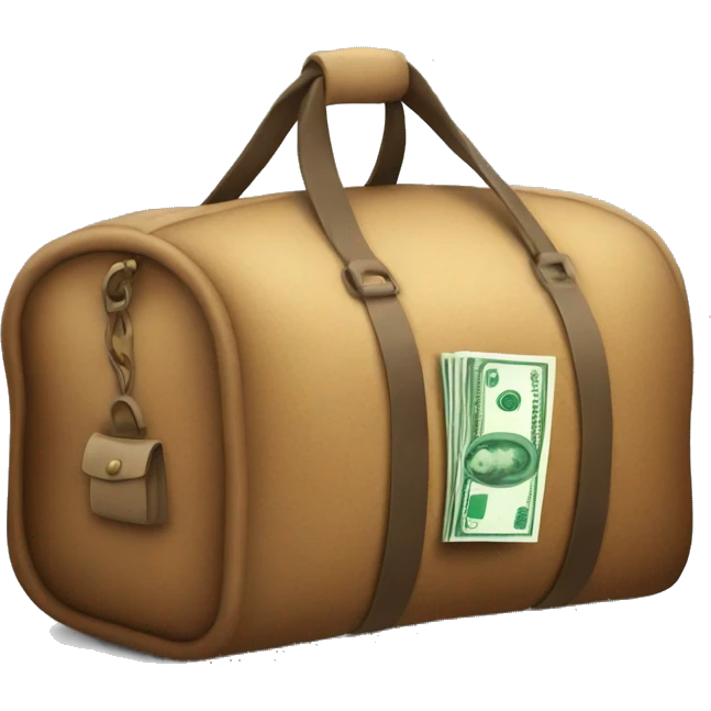 Money in a duffle bag emoji