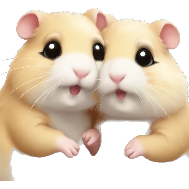 cute hamsters hugging eachother emoji