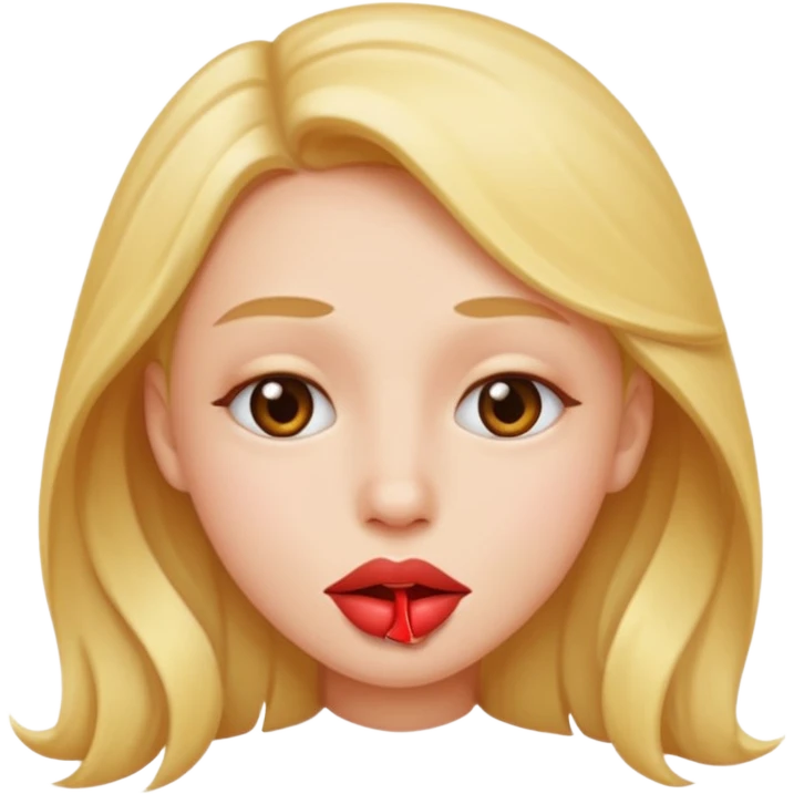 lip bite emoji