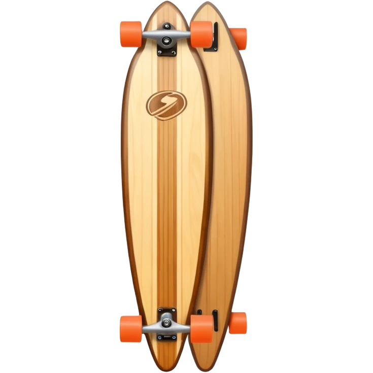 surboard, Wooden Longboard emoji
