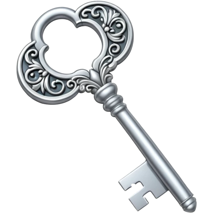 silver key emoji