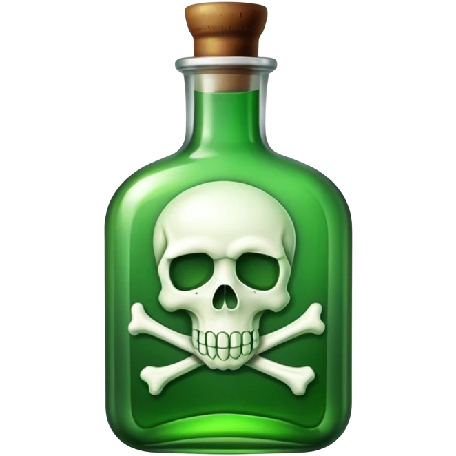 poison bottle with skull and crossbones emoji