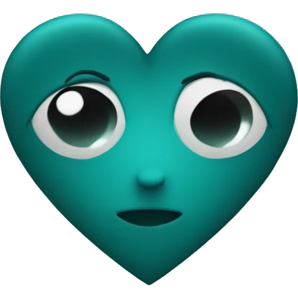 Dark teal heart emoji