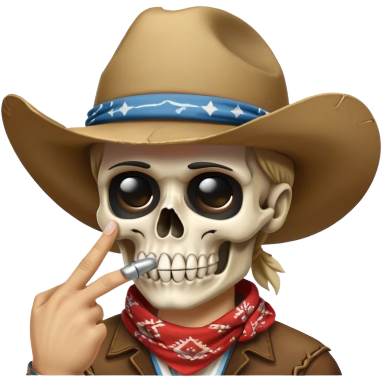 💀🤠🤫 emoji