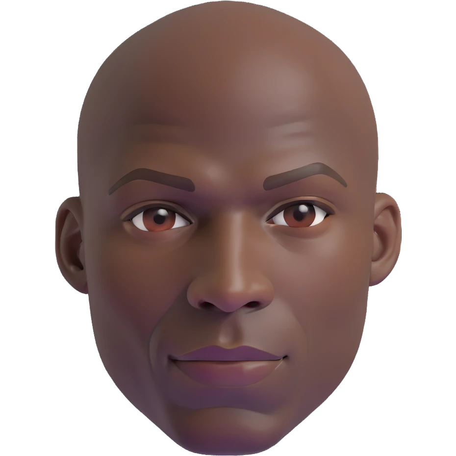 Michael Jordan basketball player with clear detailed face, upper body portrait emoji