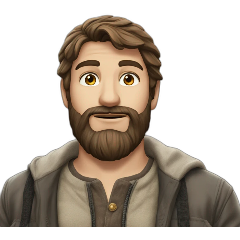 mysterious brown-haired man meme emoji