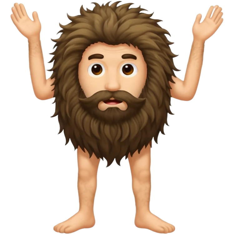 very hairy man with incredibly hairy legs make him hairier  emoji