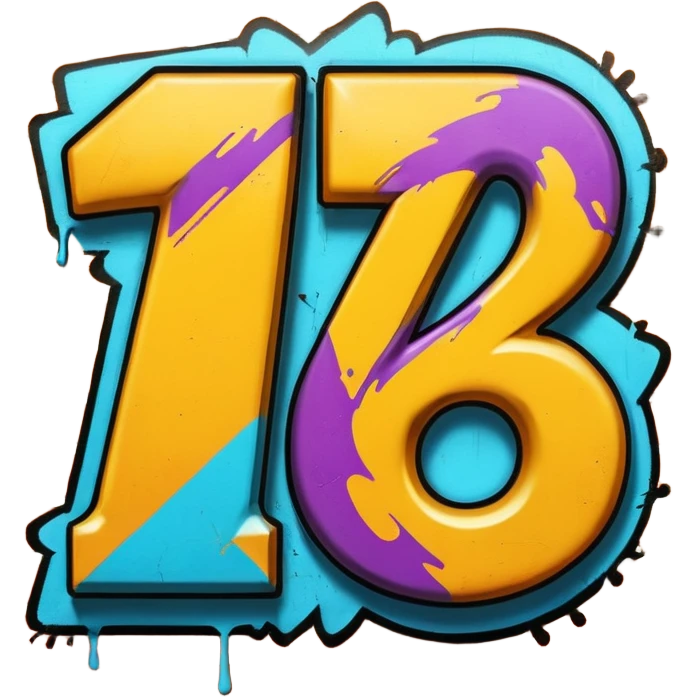 Граффити надпись: 72 emoji