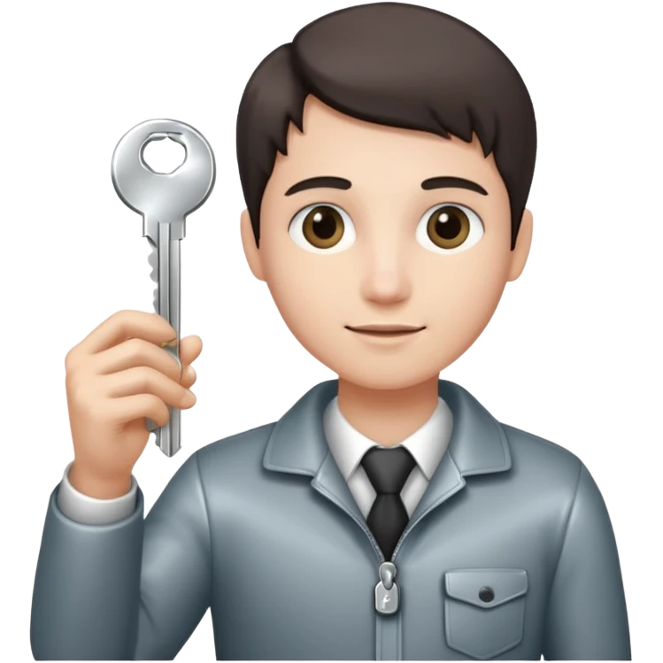 person holding a house key emoji