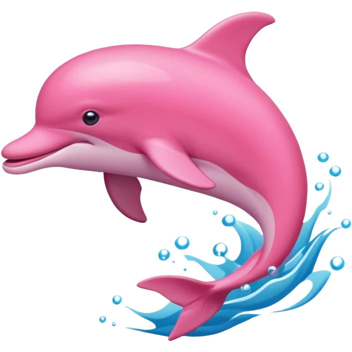 Pink dolphin emoji