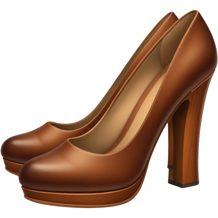 wood heels emoji