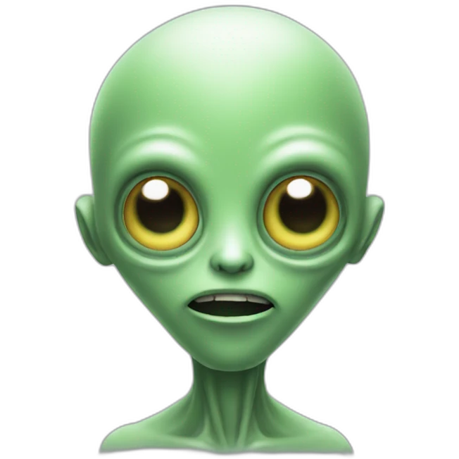 alien alucinating emoji