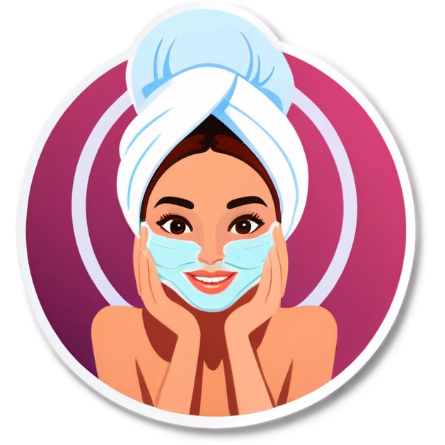 Women doing skincare emoji