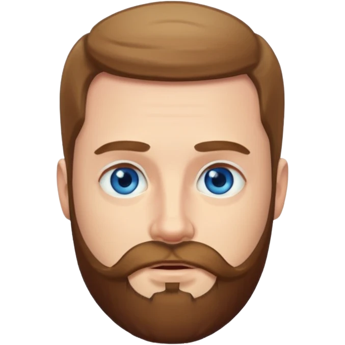 Hombre blanco con barba  emoji