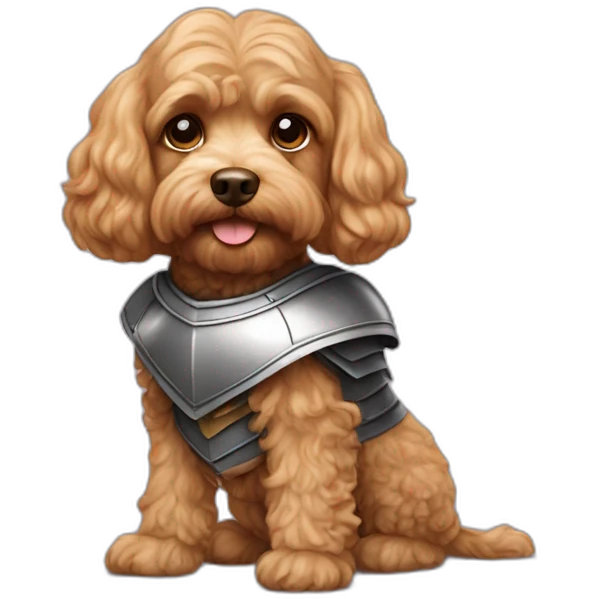 Cavapoo knight emoji