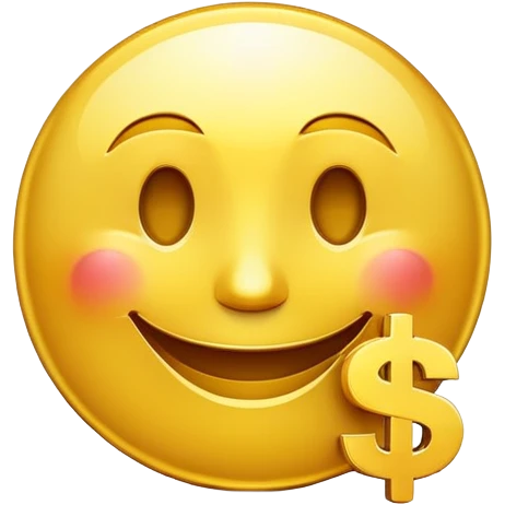 Dollar sign happy face emoji