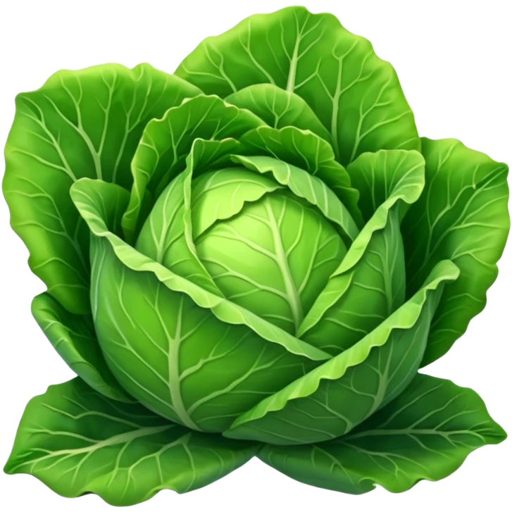 green closed pointy cabbage emoji
