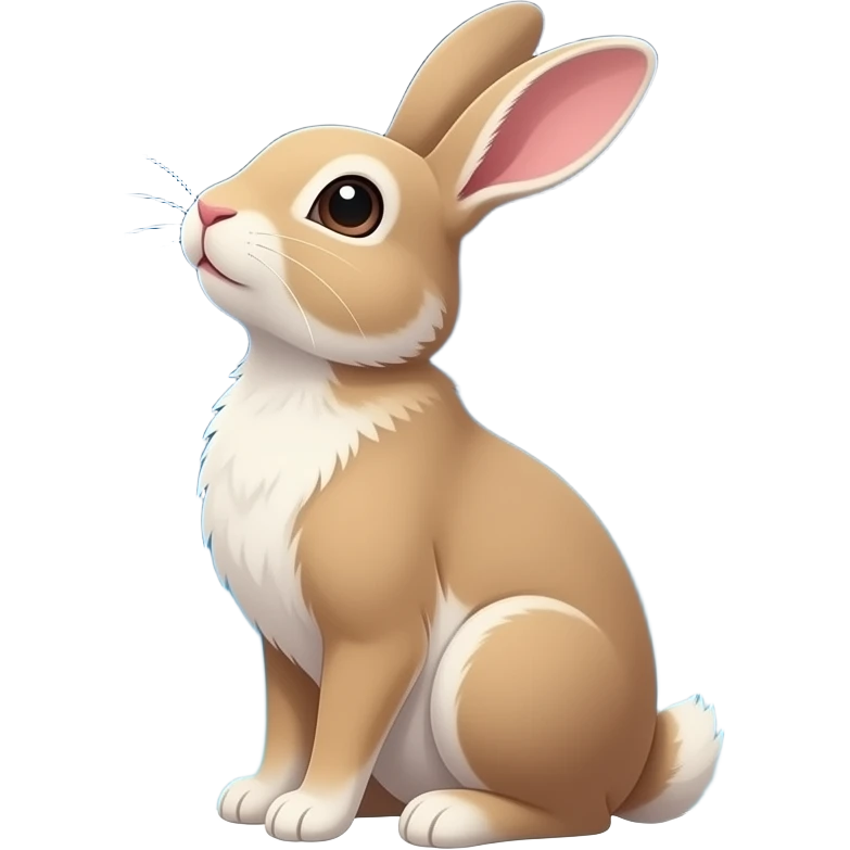 star gazing rabbit emoji