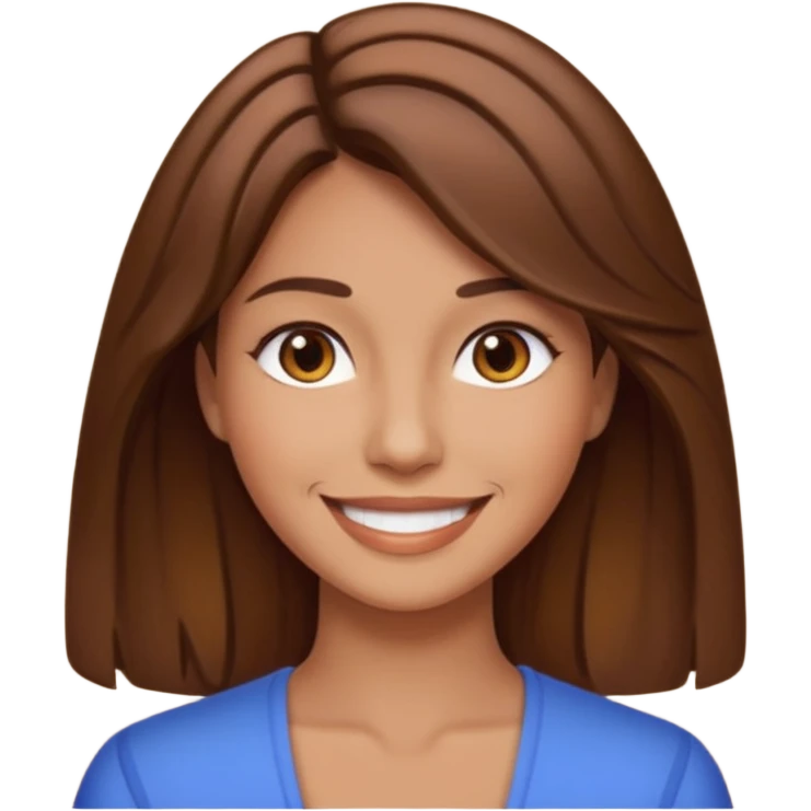 can you draw an emoji of a woman with hair parted down the middle emoji