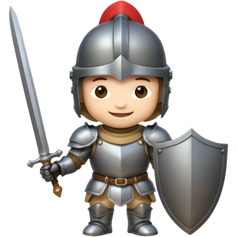 knight, no sword, chibi full body emoji