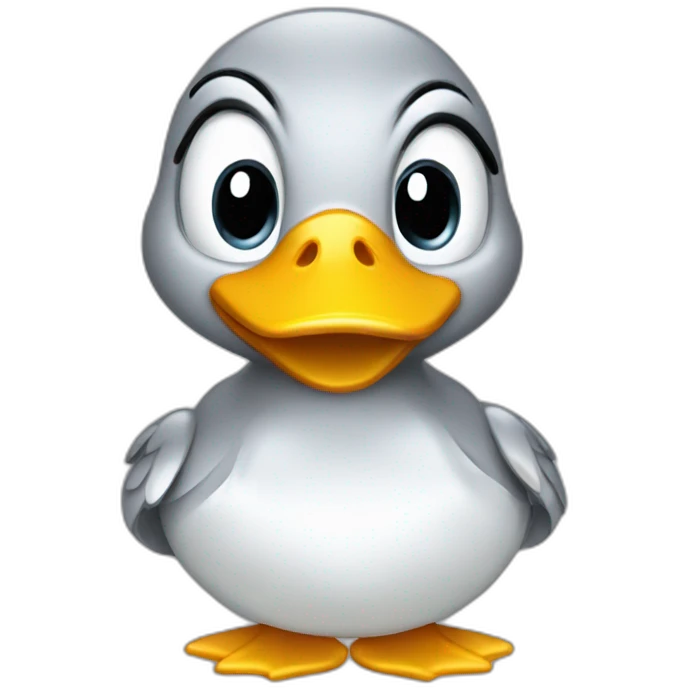 silver debugging duck emoji
