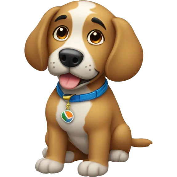 Perro de globo emoji