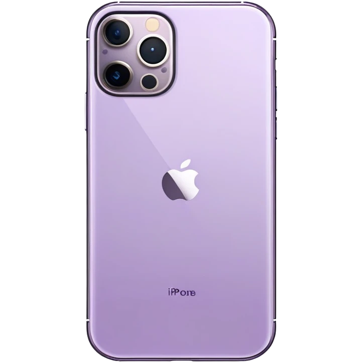 Pale Purple iPhone 15 Pro emoji