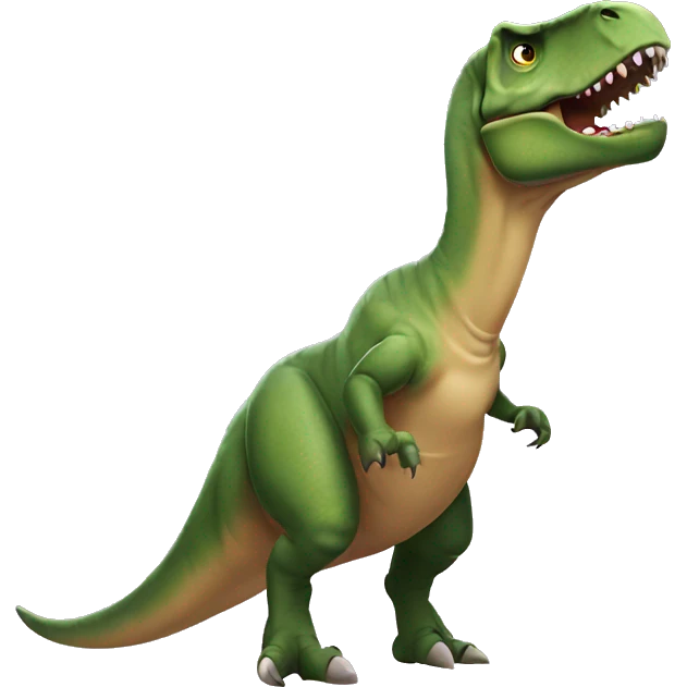 t-rex a surfar emoji