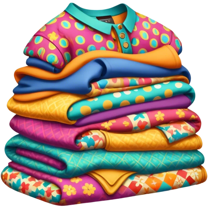 pile of retro clothes emoji
